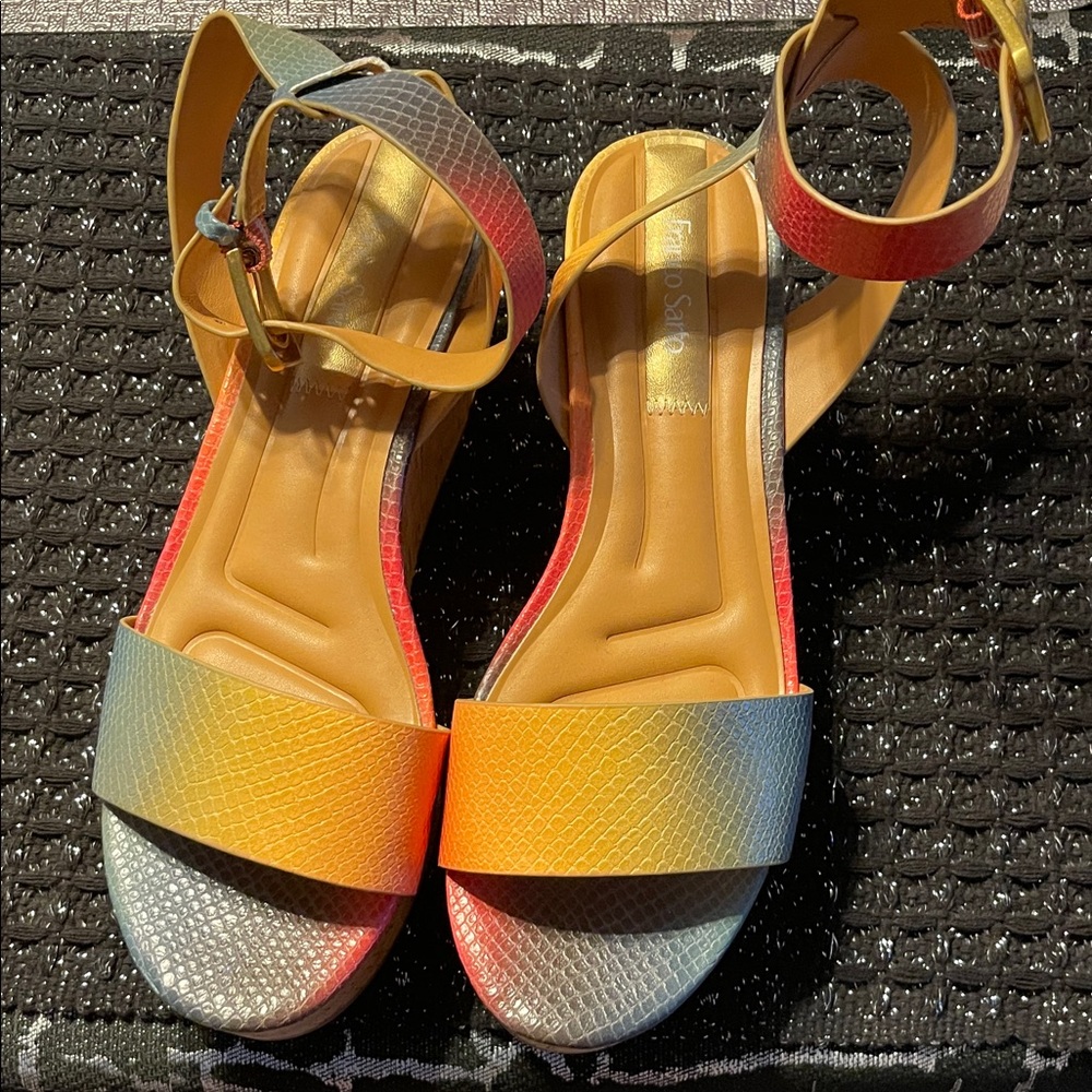 SARTO By Franco Sarto Multicolor Gradient Sandals